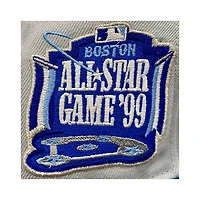 Boston Red Sox Gray and Blue MRodd Pack 1999 All Star Game Patch Icy UV New Era 59Fifty Fitted Hat