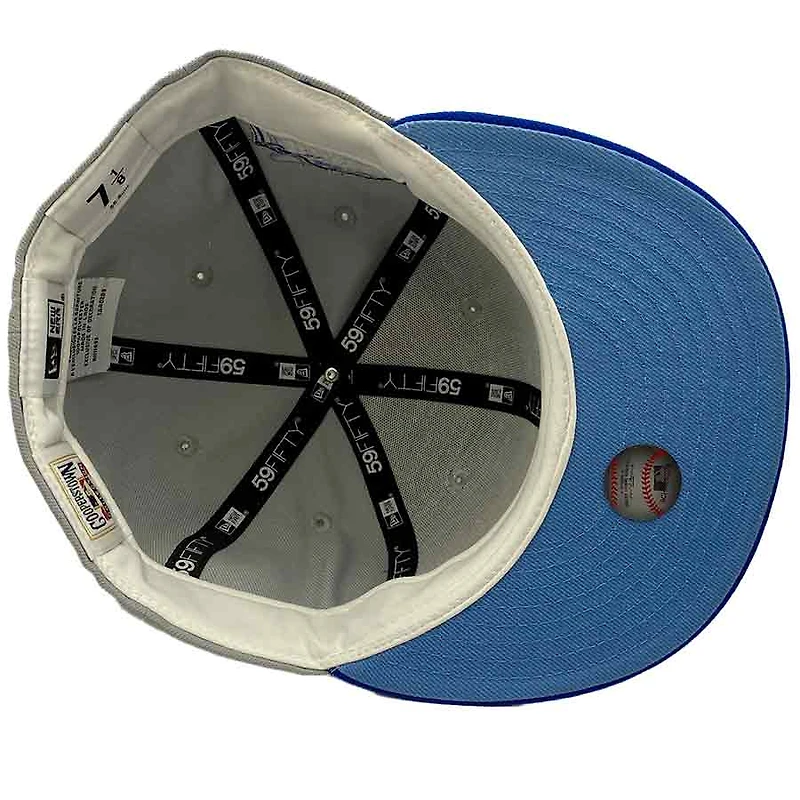Boston Red Sox Gray and Blue MRodd Pack 1999 All Star Game Patch Icy UV New Era 59Fifty Fitted Hat
