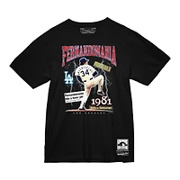 Los Angeles Dodgers Black Mitchell & Ness Fernandomania T-Shirt