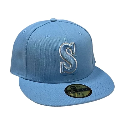 Seattle Mariners Sky Blue Basic Gray UV 59FIFTY Fitted Hat