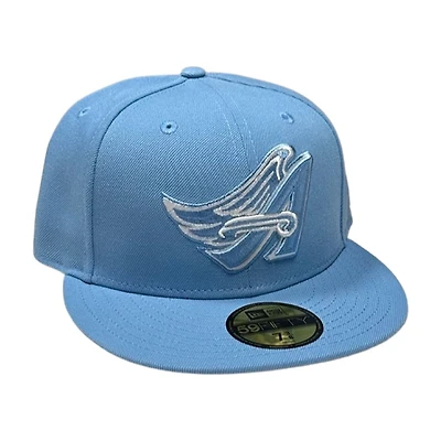 Los Angeles Angels Sky Blue Basic Gray UV 59FIFTY Fitted Hat