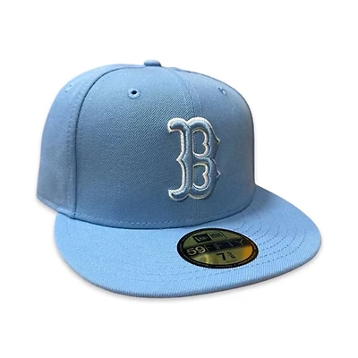Boston Red Sox Sky Blue Basic Gray UV 59FIFTY Fitted Hat