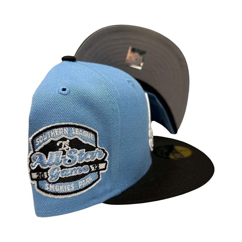 Tennessee Smokies Light Blue Two Tone 2012 ASG Patch Gray UV 59FIFTY Fitted Hat