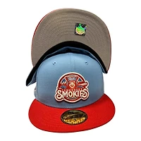 Tennessee Smokies Light Blue Red Two Tone 2012 ASG Patch Gray UV 59FIFTY Fitted Hat
