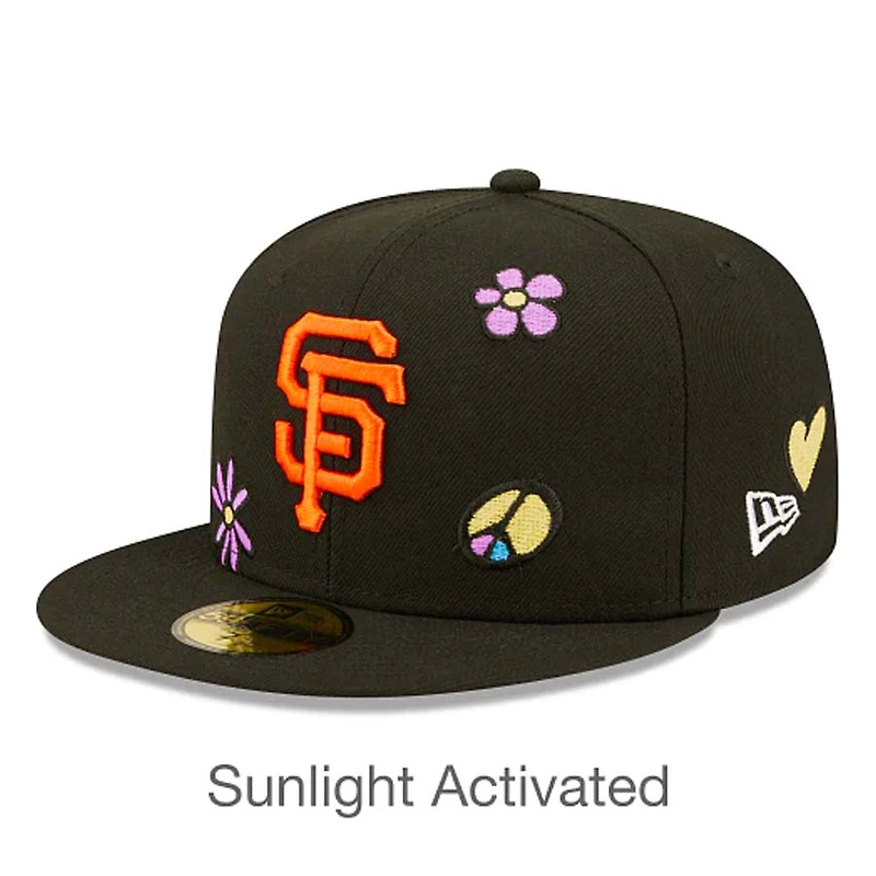 San Francisco Giants Black Sunlight Pop Gray UV 59FIFTY Fitted Hat