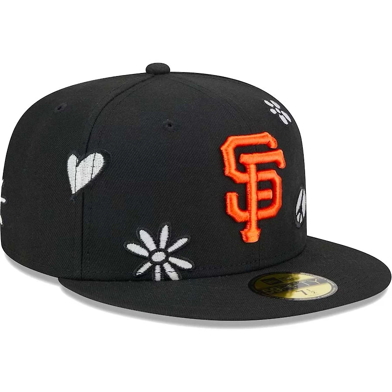 San Francisco Giants Black Sunlight Pop Gray UV 59FIFTY Fitted Hat