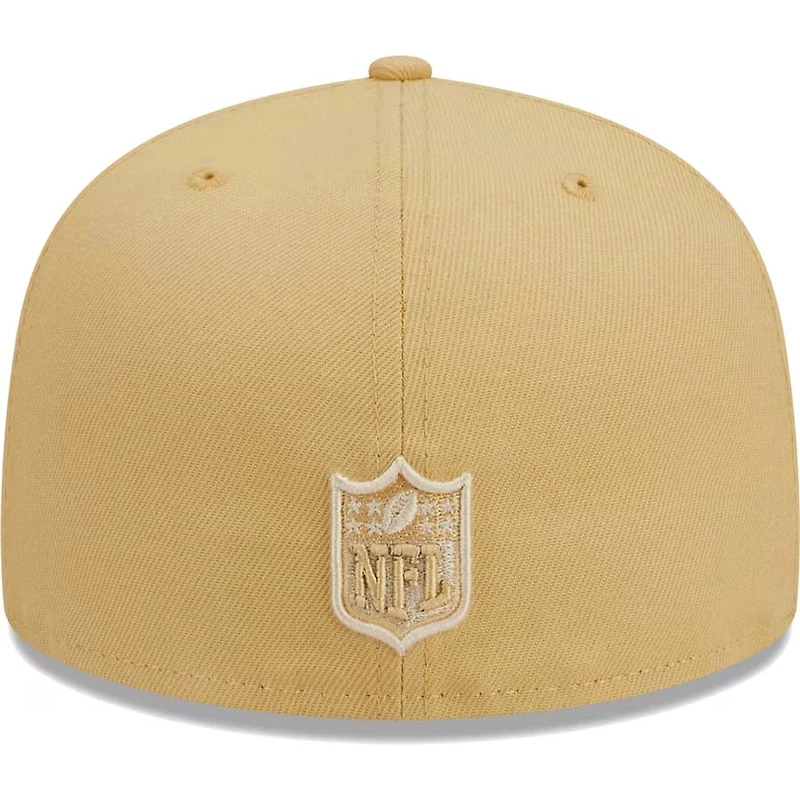 Las Vegas Raiders Brown Raffia Front Gray UV 59FIFTY Fitted Hat