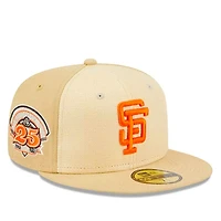 San Francisco Giants Brown Raffia Front Gray UV 59FIFTY Fitted Hat