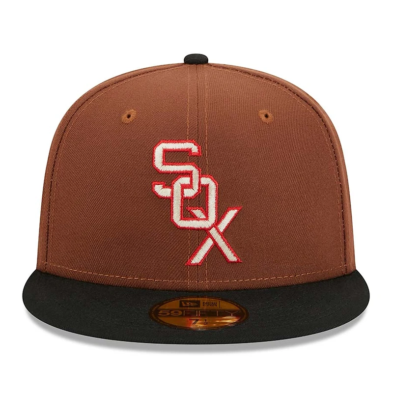 Chicago White Sox Brown Harvest 1950 Patch Gray UV 59FIFTY Fitted Hat