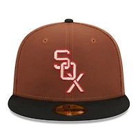 Chicago White Sox Brown Harvest 1950 Patch Gray UV 59FIFTY Fitted Hat