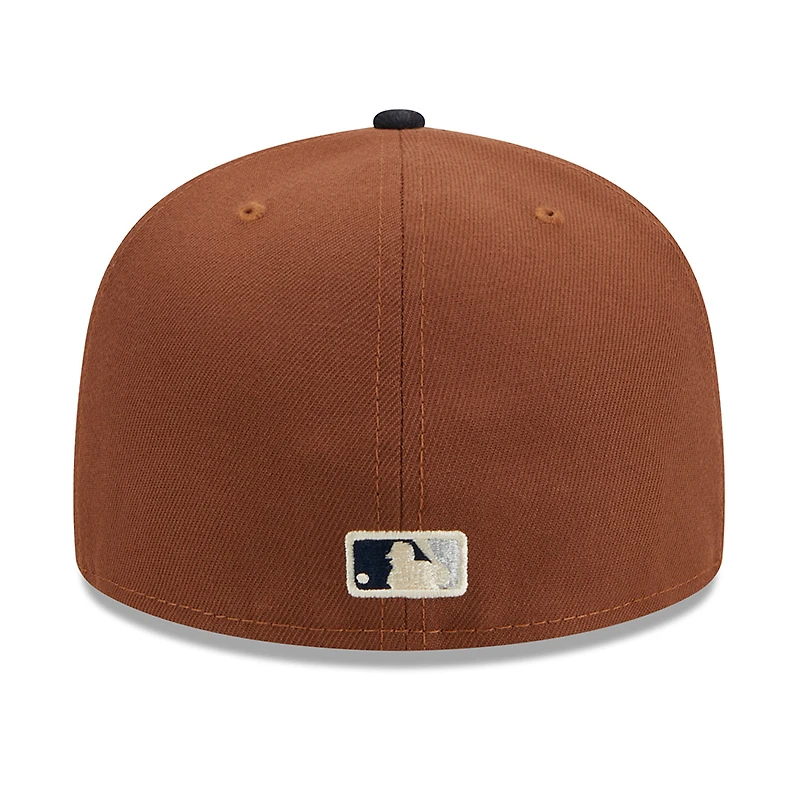 New York Yankees Brown Harvest 2009 Patch Gray UV 59FIFTY Fitted Hat