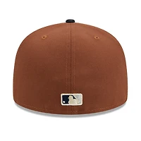 New York Yankees Brown Harvest 2009 Patch Gray UV 59FIFTY Fitted Hat