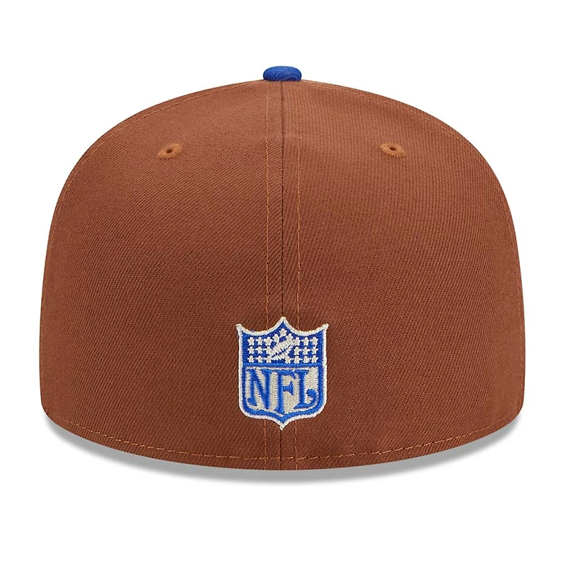 Los Angeles Rams Brown Harvest 2000 SB Patch Gray UV 59FIFTY Fitted Hat