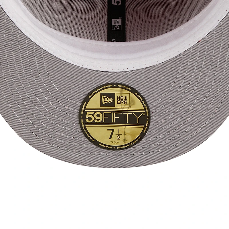 San Francisco 49ers Red Throwback Corduroy 1995 Hawaii Pro Bowl Patch Gray UV 59FIFTY Fitted Hat