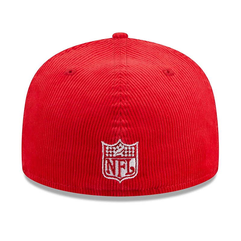 San Francisco 49ers Red Throwback Corduroy 1995 Hawaii Pro Bowl Patch Gray UV 59FIFTY Fitted Hat