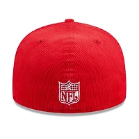 San Francisco 49ers Red Throwback Corduroy 1995 Hawaii Pro Bowl Patch Gray UV 59FIFTY Fitted Hat