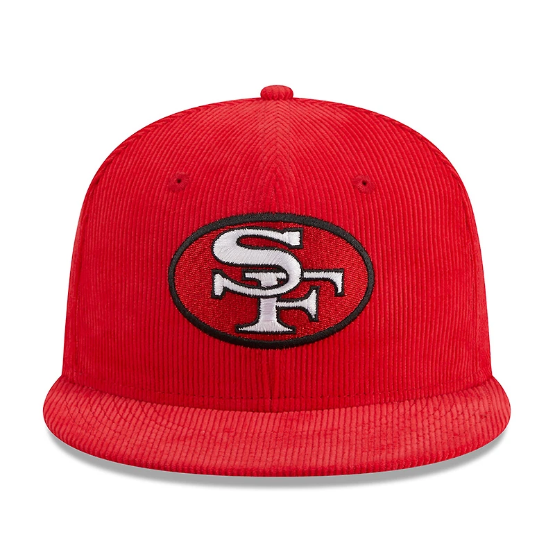 San Francisco 49ers Red Throwback Corduroy 1995 Hawaii Pro Bowl Patch Gray UV 59FIFTY Fitted Hat