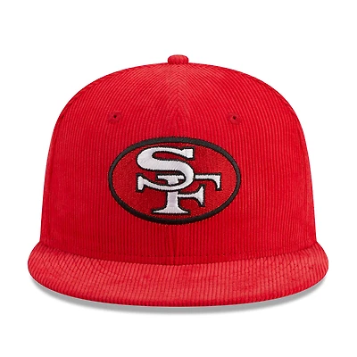 San Francisco 49ers Red Throwback Corduroy 1995 Hawaii Pro Bowl Patch Gray UV 59FIFTY Fitted Hat
