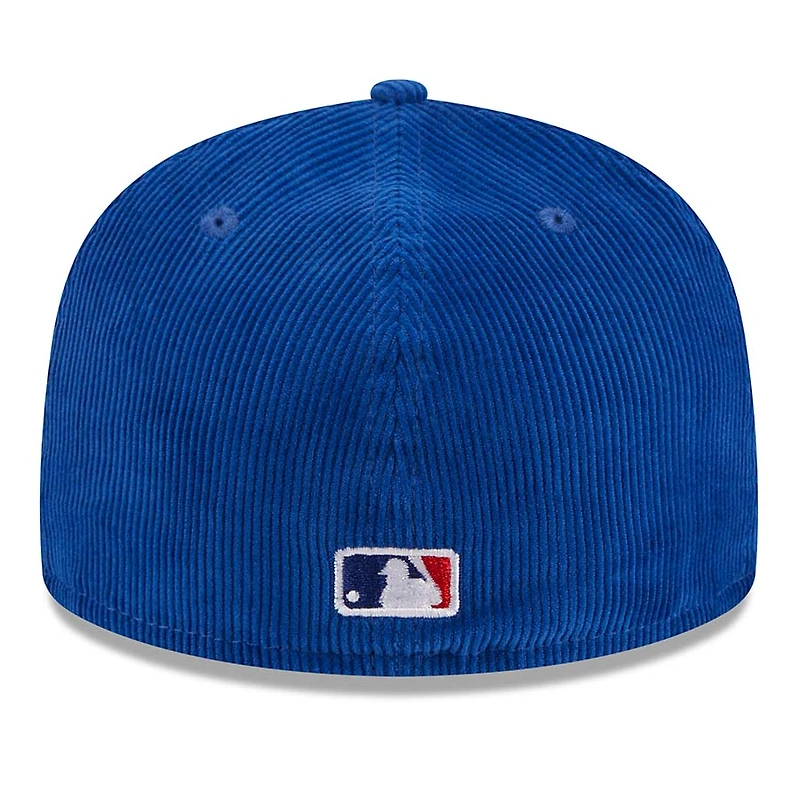 Los Angeles Dodgers Royal Blue Throwback Corduroy 2020 WS Patch Gray UV 59FIFTY Fitted Hat
