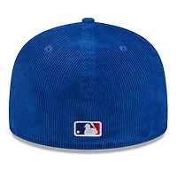 Los Angeles Dodgers Royal Blue Throwback Corduroy 2020 WS Patch Gray UV 59FIFTY Fitted Hat