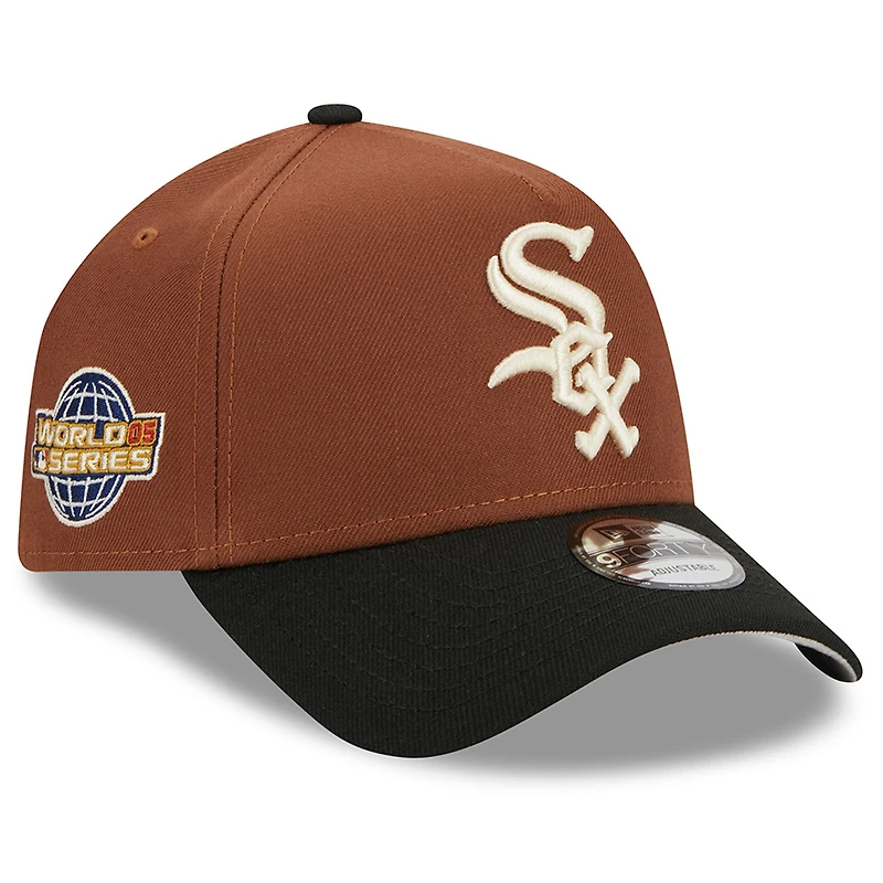 Chicago White Sox Brown Harvest 2005 WS Patch 9FORTY New Era Adjustable Hat