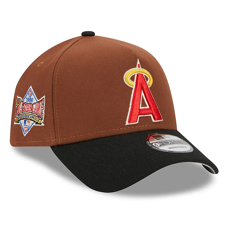 California Angels Brown Harvest 1989 ASG Patch 9FORTY New Era Adjustable Hat
