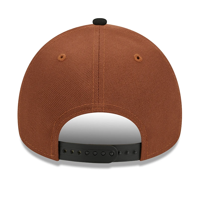 Las Vegas Raiders Brown Harvest SB XVIII Patch 9FORTY New Era Adjustable Hat