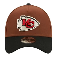 Kansas City Chiefs Brown Harvest SB IV Patch 9FORTY New Era Adjustable Hat