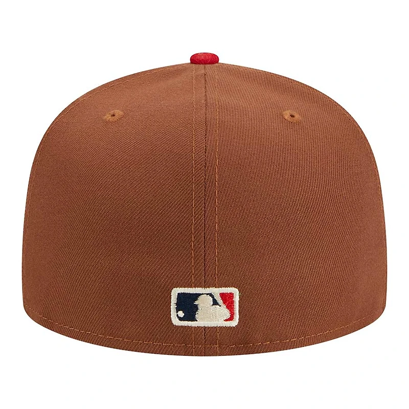 St. Louis Cardinals Brown Harvest Busch 30th Patch Gray UV 59FIFTY Fitted Hat