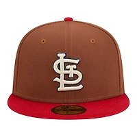 St. Louis Cardinals Brown Harvest Busch 30th Patch Gray UV 59FIFTY Fitted Hat