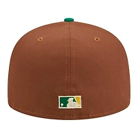 Oakland Athletics Brown Harvest 30th Patch Gray UV 59FIFTY Fitted Hat