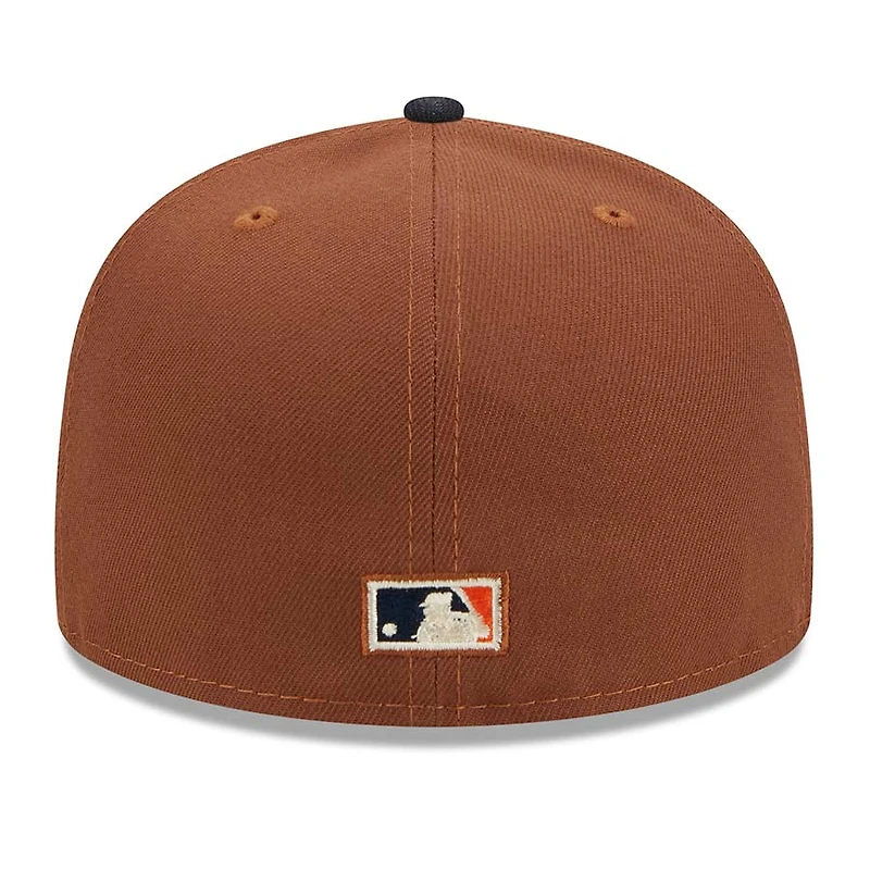 Houston Astros Brown Harvest 45th Patch Gray UV 59FIFTY Fitted Hat