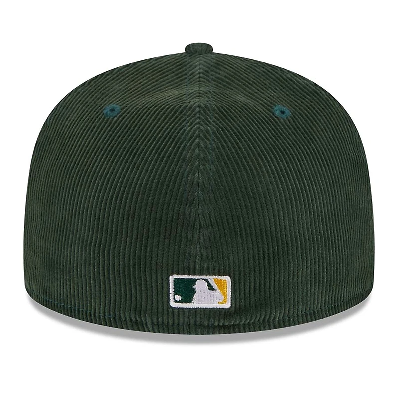 Oakland Athletics Green Throwback Corduroy 1989 WS Patch Gray UV 59FIFTY Fitted Hat