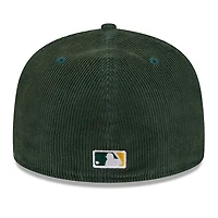 Oakland Athletics Green Throwback Corduroy 1989 WS Patch Gray UV 59FIFTY Fitted Hat
