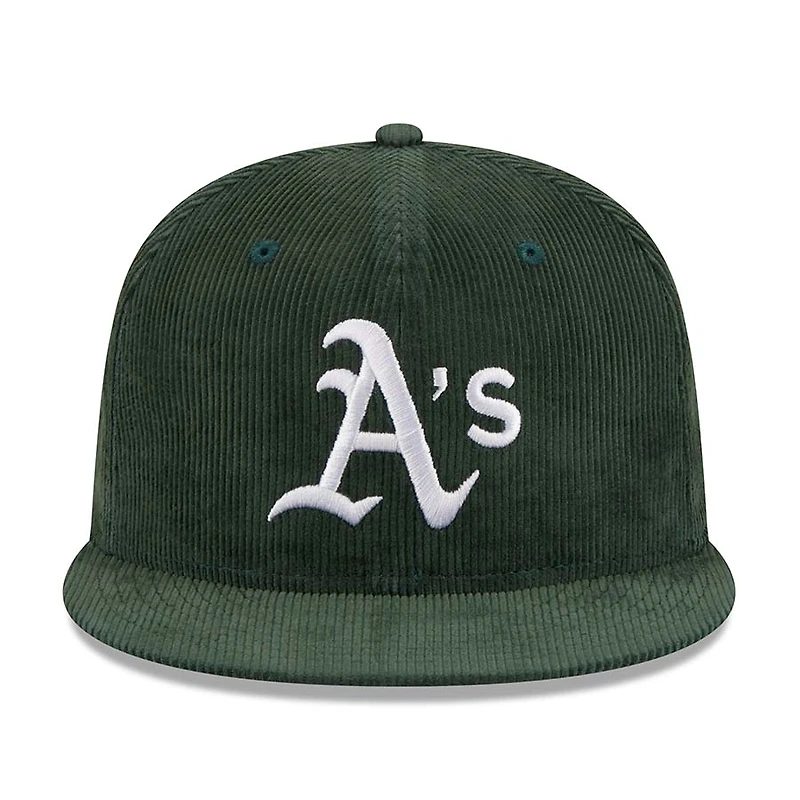 Oakland Athletics Green Throwback Corduroy 1989 WS Patch Gray UV 59FIFTY Fitted Hat