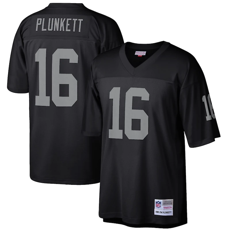 Oakland Raiders Jim Plunkett 1980 Mitchell & Ness Black Legacy Jersey