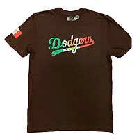Los Angeles Dodgers Mexico Flag Wordmark New Era T-Shirt