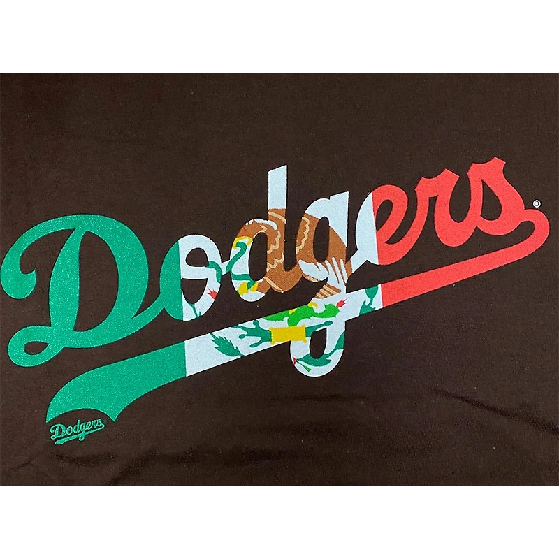Los Angeles Dodgers Mexico Flag Wordmark New Era T-Shirt