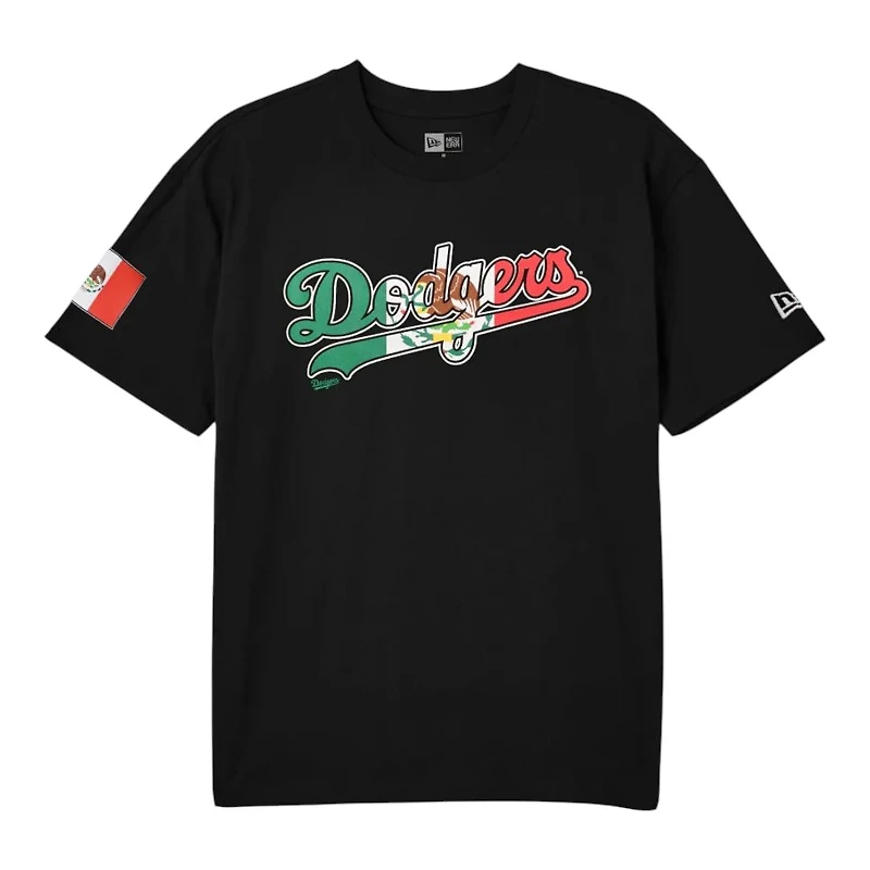 Los Angeles Dodgers Mexico Flag Wordmark New Era T-Shirt