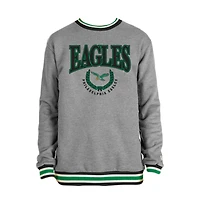 Philadelphia Eagles Gray New Era Throwback Crewneck