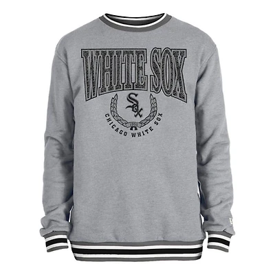 Chicago White Sox Gray New Era Throwback Crewneck