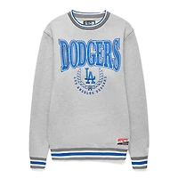 Los Angeles Dodgers Gray New Era Throwback Crewneck