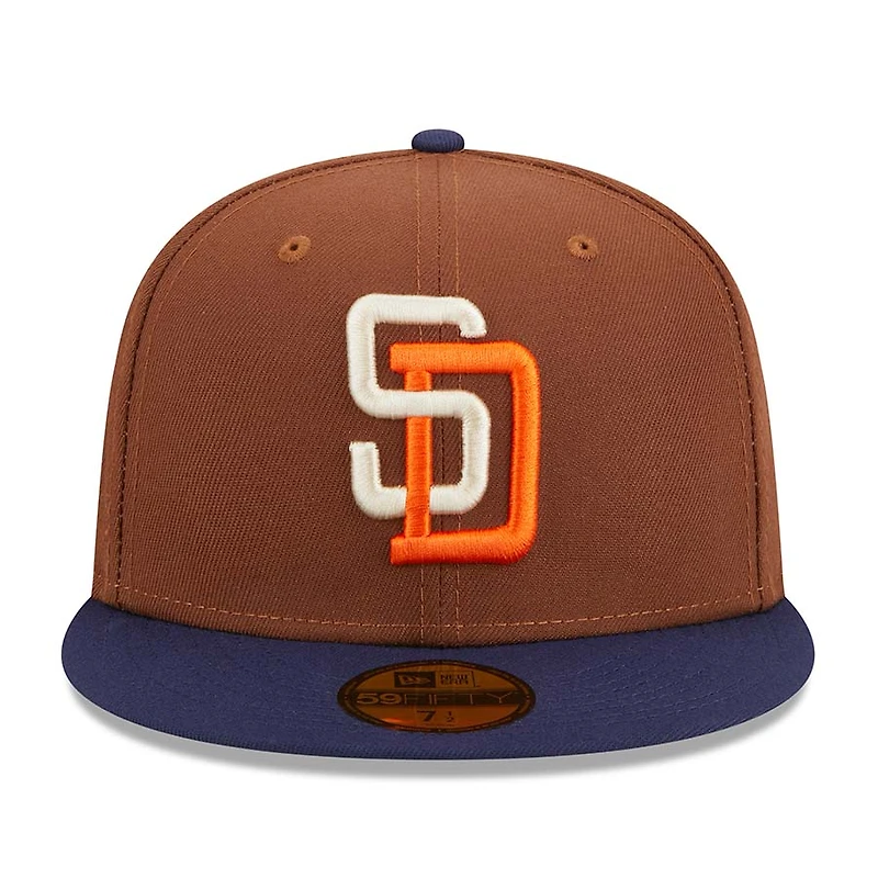 San Diego Padres Brown Harvest 25th Aniv Patch Gray UV 59FIFTY Fitted Hat