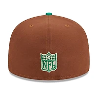 Philadelphia Eagles Brown Harvest 1987 Pro Bowl Patch Gray UV 59FIFTY Fitted Hat