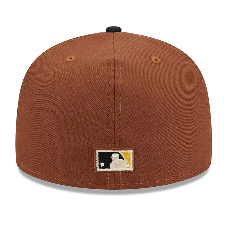 Pittsburgh Pirates Brown Harvest 1960 Patch Gray UV 59FIFTY Fitted Hat