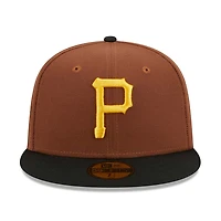 Pittsburgh Pirates Brown Harvest 1960 Patch Gray UV 59FIFTY Fitted Hat