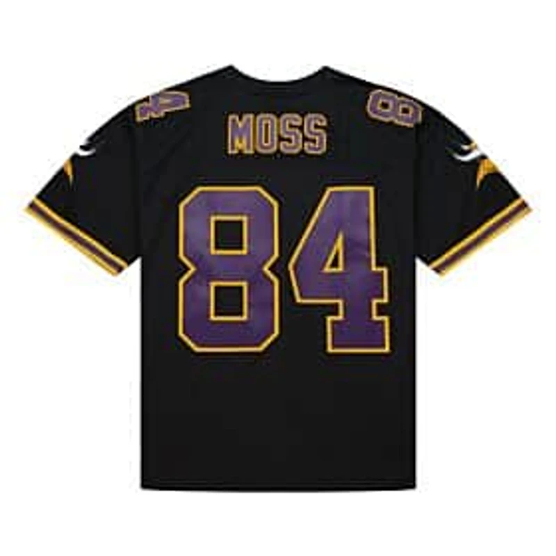 Minnesota Vikings Randy Moss 1998 Mitchell & Ness Black Bo Tonal Legacy Jersey