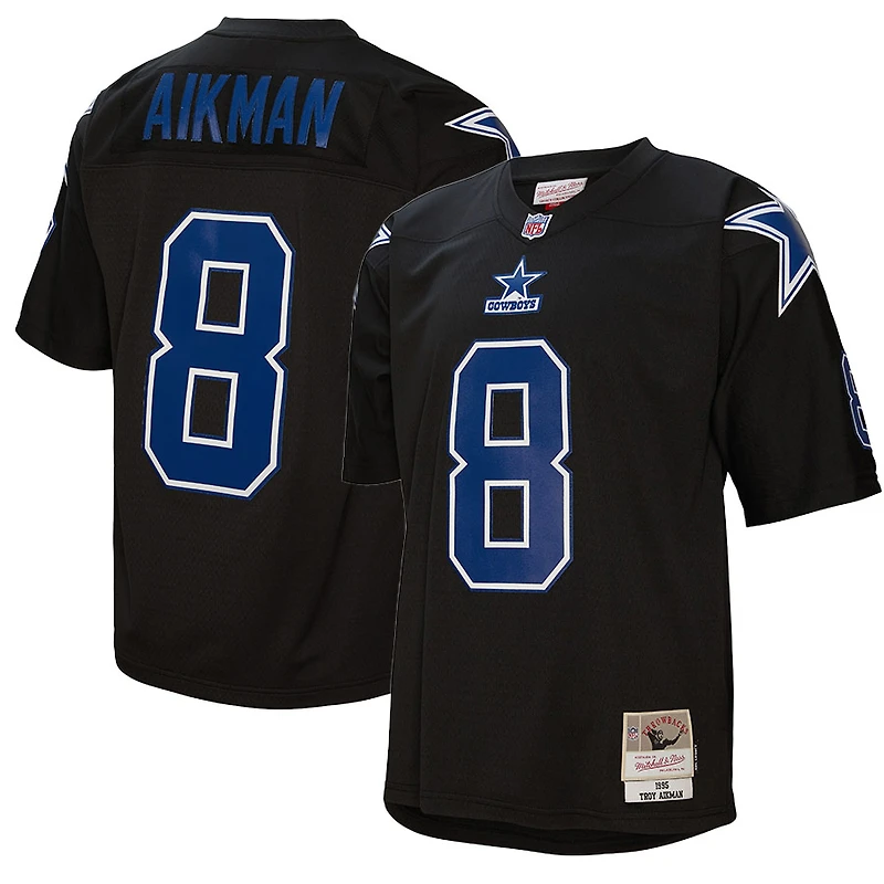 Dallas Cowboys Troy Aikman 1995 Mitchell & Ness Black Bo Tonal Legacy Jersey