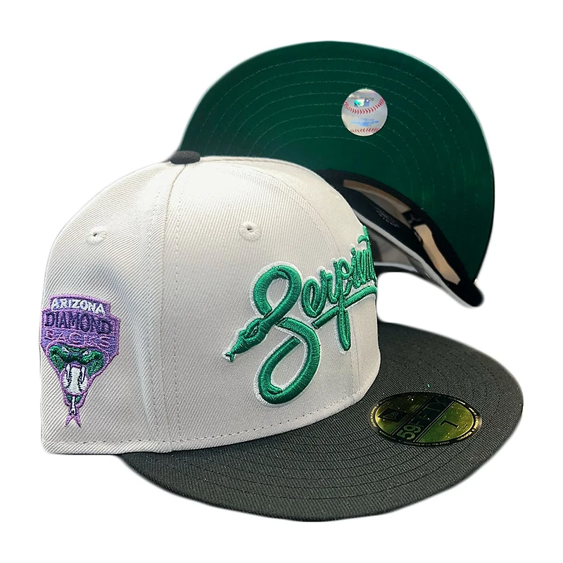 Arizona Diamondbacks Stone Two Tone Slime Pack Dback Side Patch Green UV New Era 59FIFTY Fitted Hat