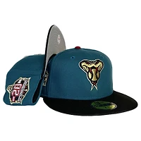Arizona Diamondbacks Green Two Tone 20th Anniversary Patch Gray UV New Era 59FIFTY Fitted Hat
